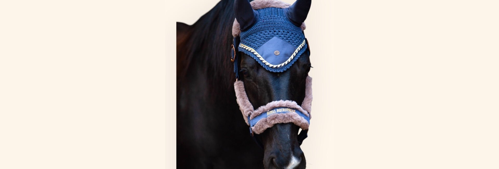 Comfort Artificial Mink Fur Halter - Royal Equestrian