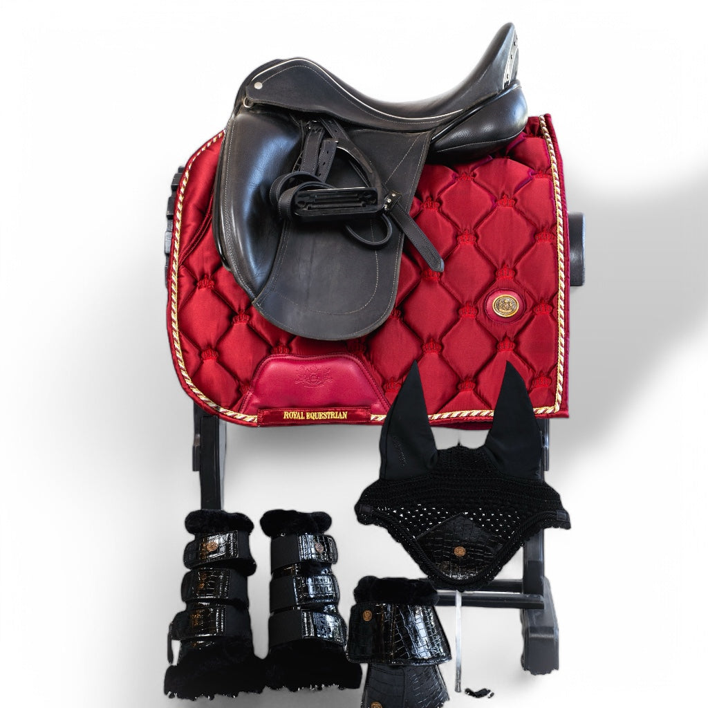 Royal Equestrian Dressage Saddle Pad Red Full - Royal Equestrian