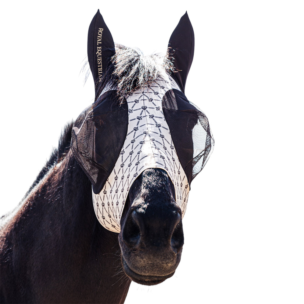 Royal Equestrian Regalia di Roma Fly Mask Sand