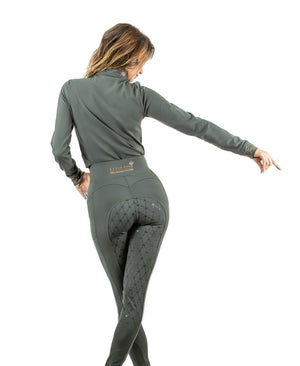 Royal Equestrian Lepouvoir Crystal Pro Riding Full Grip Tights - Royal Equestrian