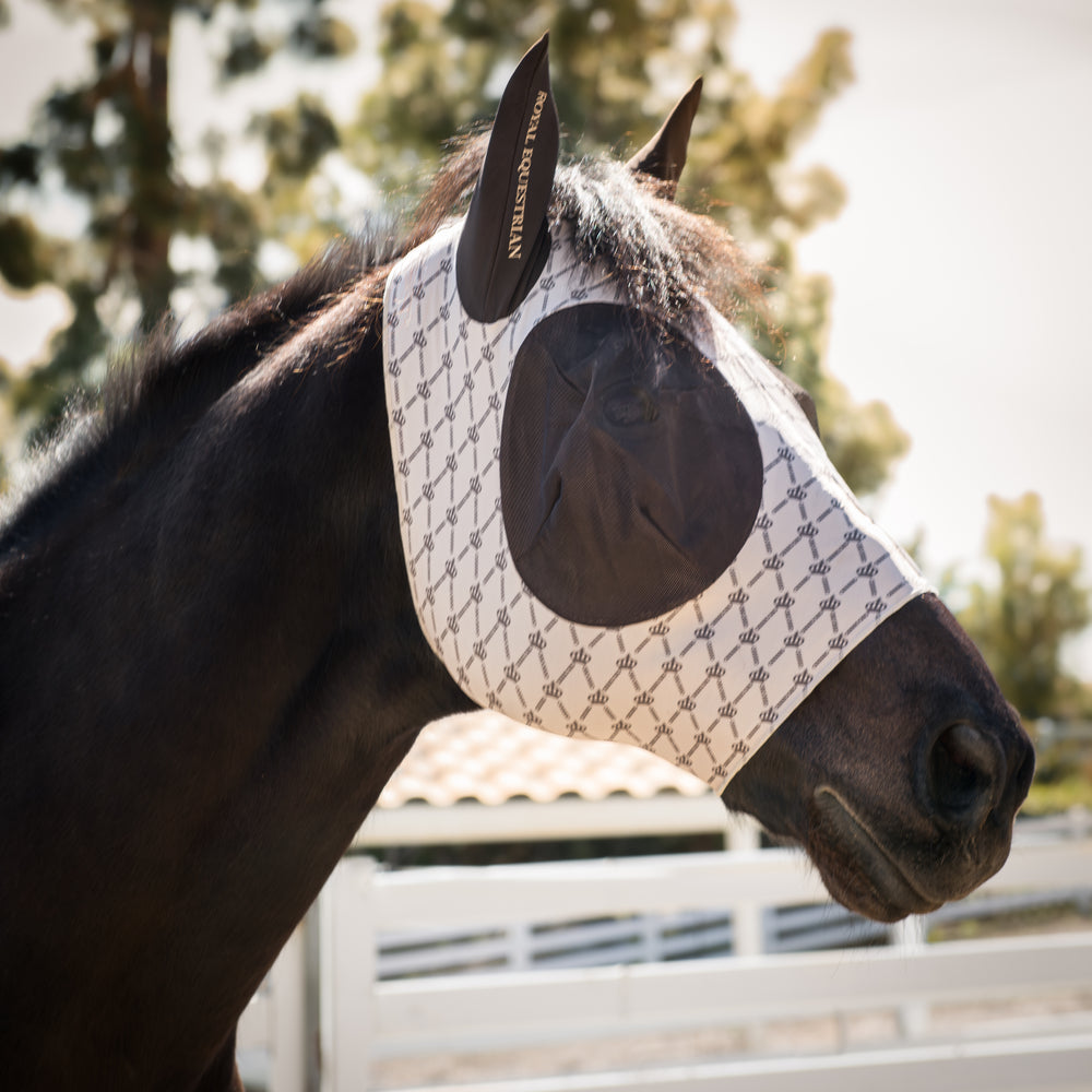 Royal Equestrian Regalia di Roma Fly Mask Sand