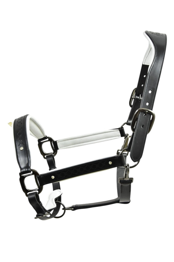 Royal Equestrian Pro Diamond Jog Leather Halter - Royal Equestrian