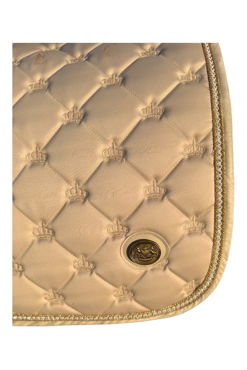Royal Equestrian Jump Saddle Pad Crystal Champagne Full - Royal Equestrian