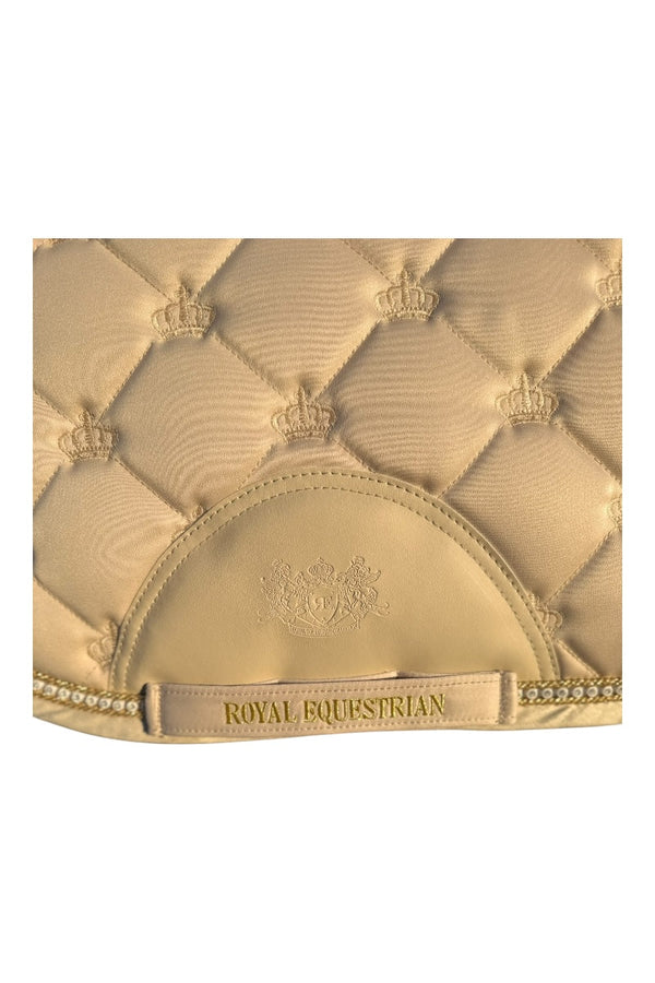 Royal Equestrian Jump Saddle Pad Crystal Champagne Full - Royal Equestrian