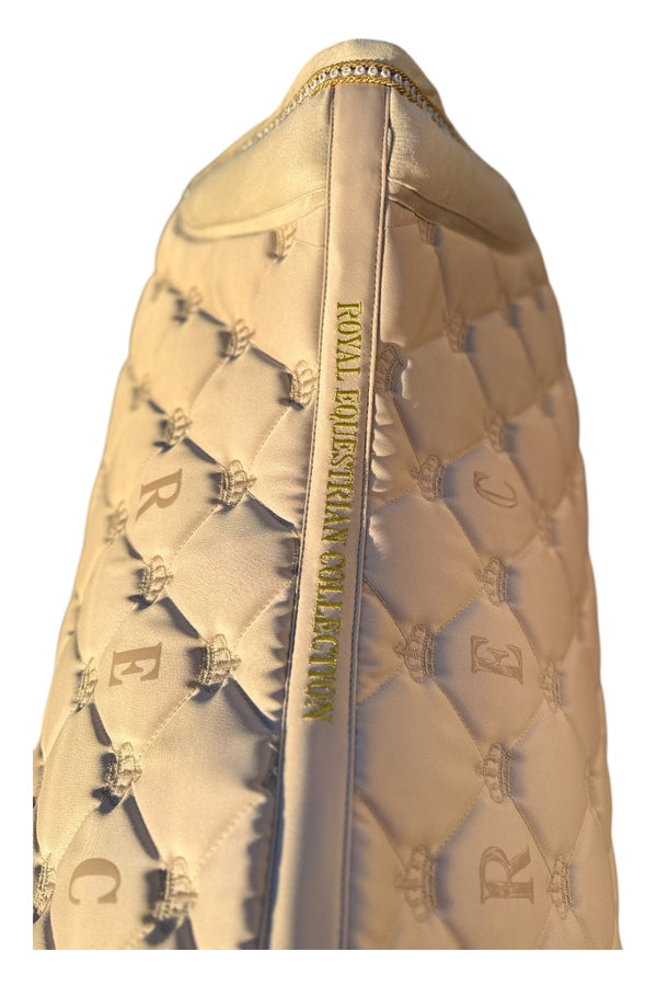 Royal Equestrian Jump Saddle Pad Crystal Champagne Full - Royal Equestrian