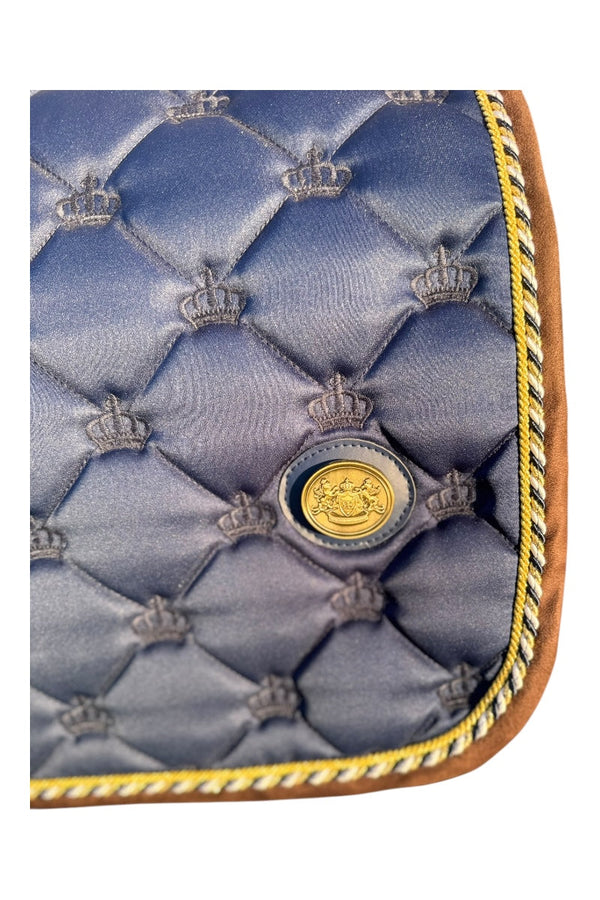 Royal Equestrian Jump Saddle Pad Navy Blue Full - Royal Equestrian