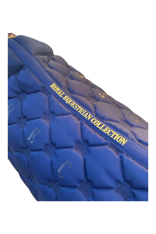 Royal Equestrian Jump Saddle Pad Navy Blue Full - Royal Equestrian