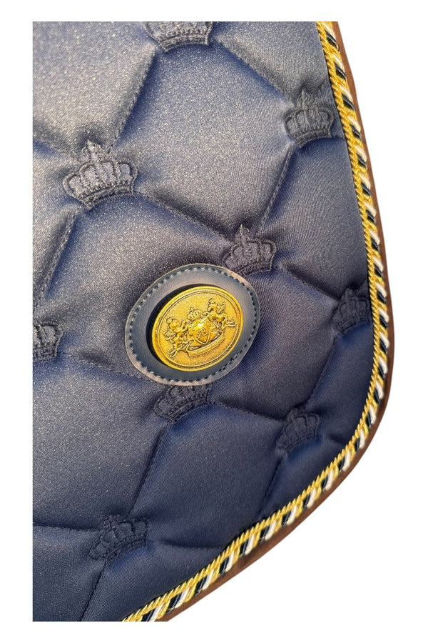 Royal Equestrian Jump Saddle Pad Navy Blue Full - Royal Equestrian
