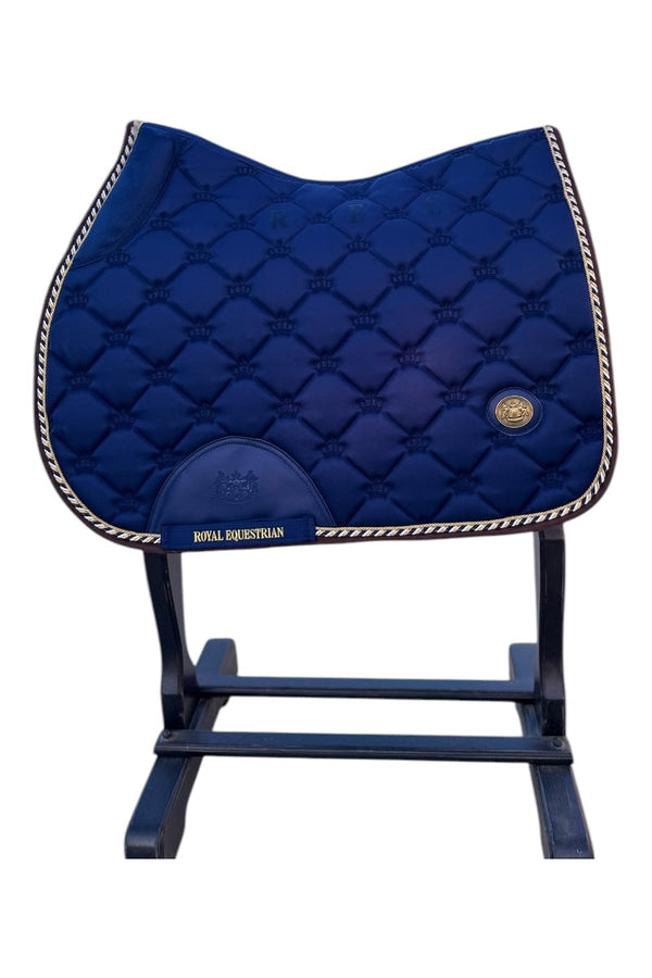 Royal Equestrian Saddle Pad Navy Blue Jump