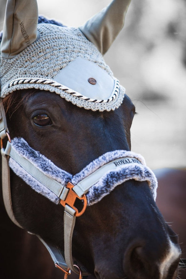 Royal Equestrian Premium Ear Bonnet Silver Full - Royal Equestrian
