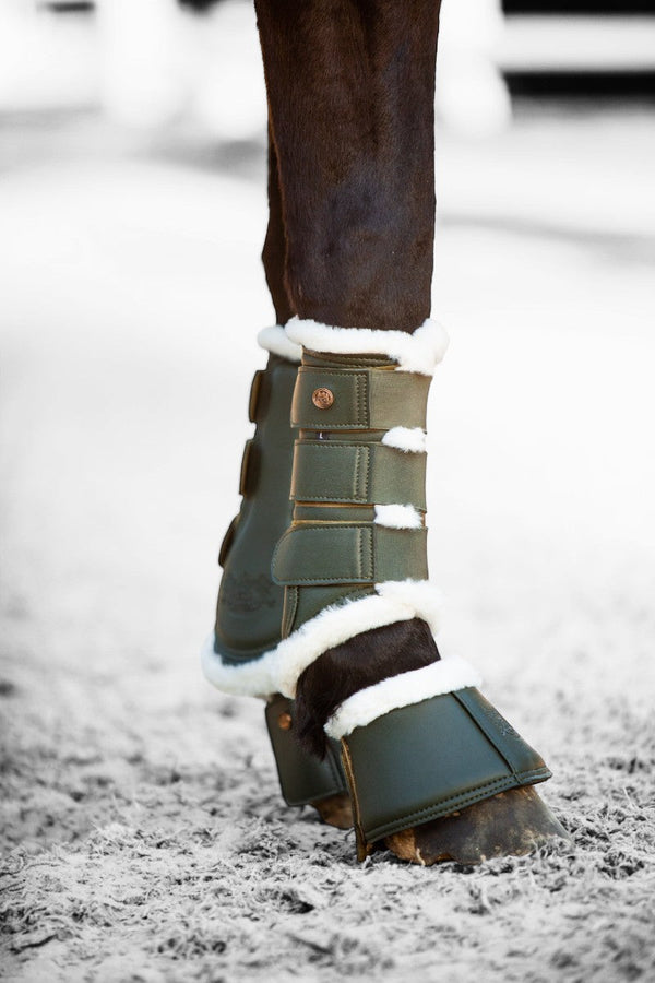 Royal Equestrian Premium Bell Boots Olive