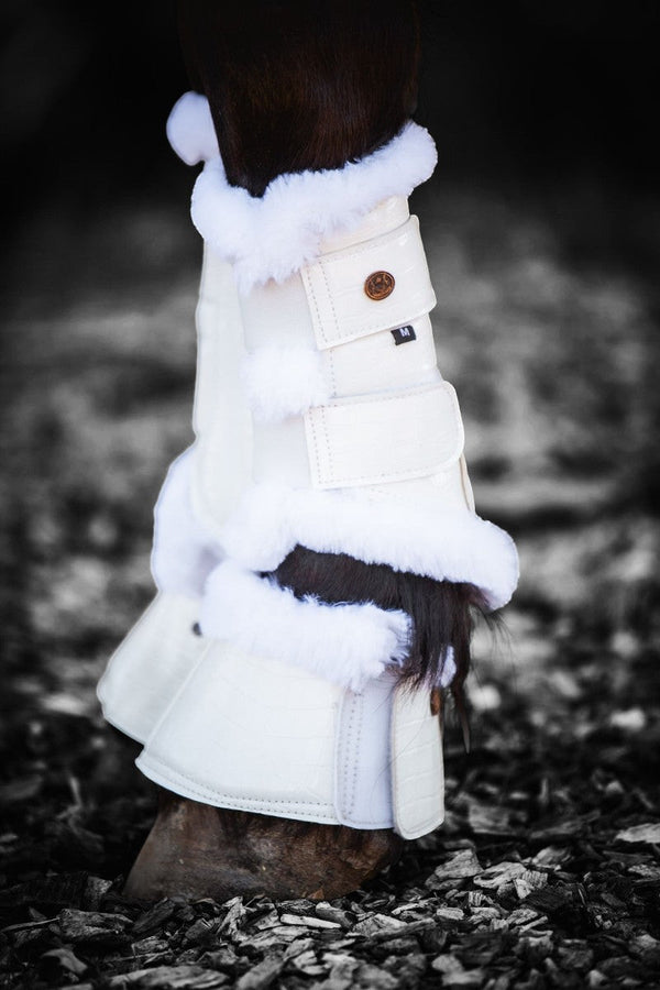 Royal Equestrian Lined Brushing Boots White - Royal Equestrian