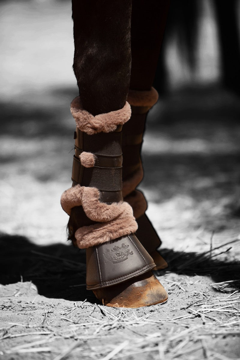 Royal Equestrian Premium Bell Boots Black Mink - Royal Equestrian