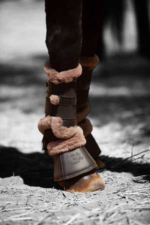 Royal Equestrian Premium Bell Boots Black Mink - Royal Equestrian