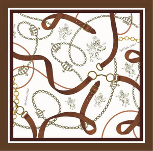 Royal Equestrian Chevalle Scarf Burgundy