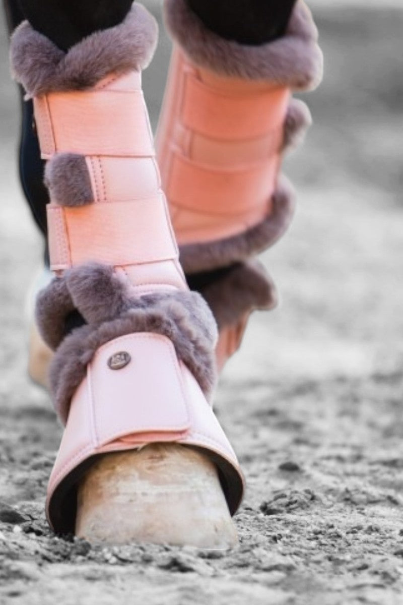 Royal Equestrian Lined Brushing Boots Pink
