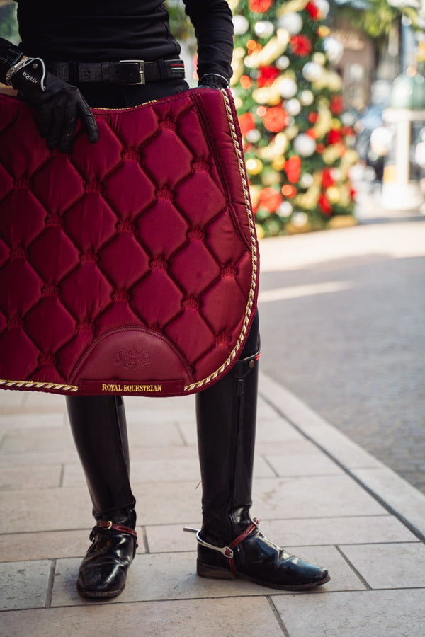 Royal Equestrian Dressage Saddle Pad Red Full - Royal Equestrian
