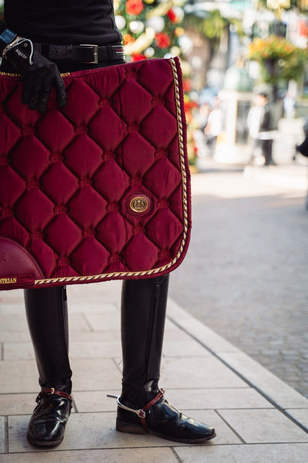 Royal Equestrian Dressage Saddle Pad Red Full - Royal Equestrian