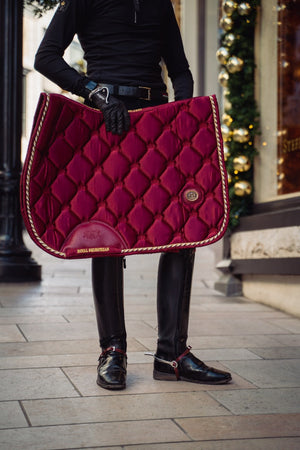 Royal Equestrian Dressage Saddle Pad Red Full - Royal Equestrian