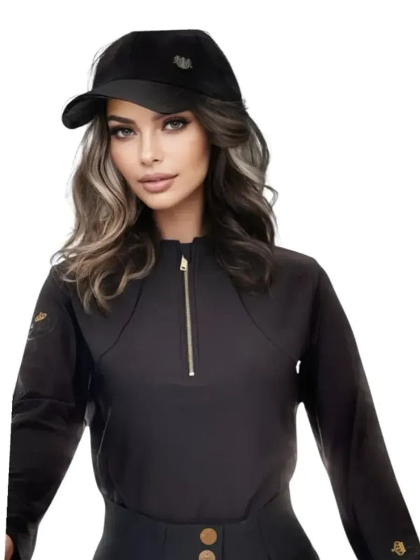 Royal Equestrian Sunshirt Base Layer Black Silver - Royal Equestrian