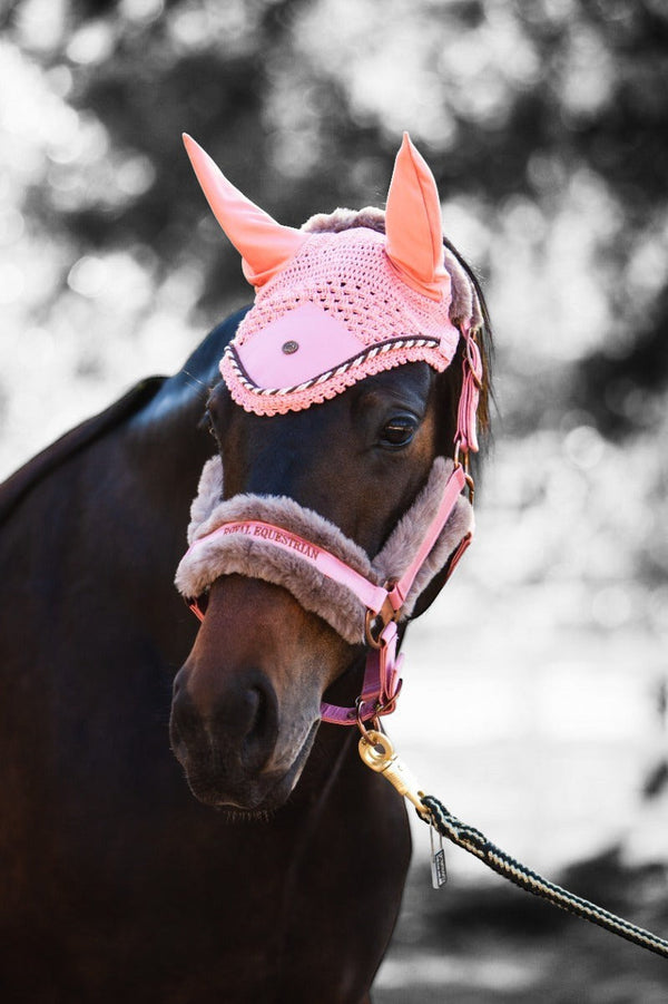 Royal Equestrian Premium Ear Bonnet Pink Full - Royal Equestrian