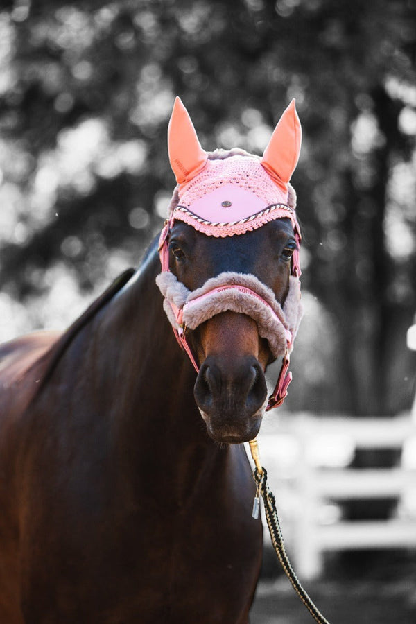 Royal Equestrian Premium Ear Bonnet Pink Full - Royal Equestrian