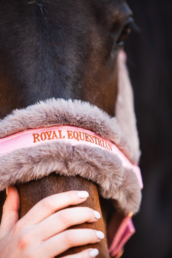Royal Equestrian Fur Halter Pink Full - Royal Equestrian