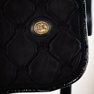 Royal Equestrian Jump Show Saddle Pad Black Croco Full - Royal Equestrian