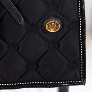 Royal Equestrian Dressage Saddle Pad Black Crystals Full - Royal Equestrian
