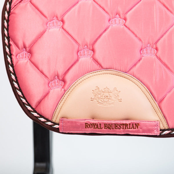 Royal Equestrian Jump Saddle Pad Pink Full - Royal Equestrian