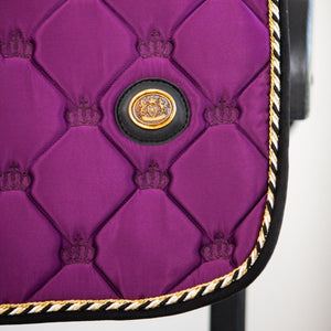Royal Equestrian Jump Saddle Pad Purple Black Full - Royal Equestrian