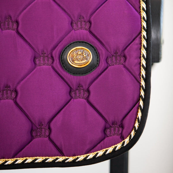 Royal Equestrian Jump Saddle Pad Purple Black Full - Royal Equestrian