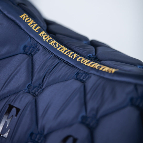 Royal Equestrian Dressage Saddle Pad Navy Full - Royal Equestrian