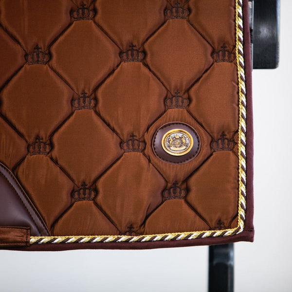 Royal Equestrian Dressage Saddle Pad Chocolate Full - Royal Equestrian