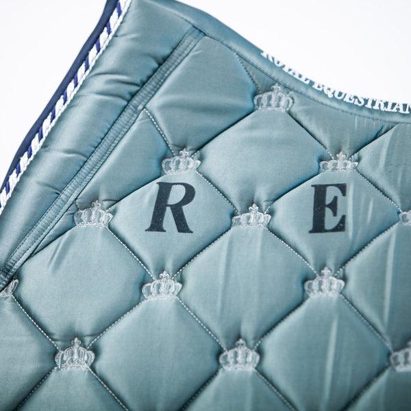 Royal Equestrian Jump Saddle Pad Marine Blue Full - Royal Equestrian