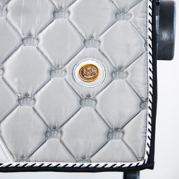 Royal Equestrian Dressage Saddle Pad Silver Full - Royal Equestrian