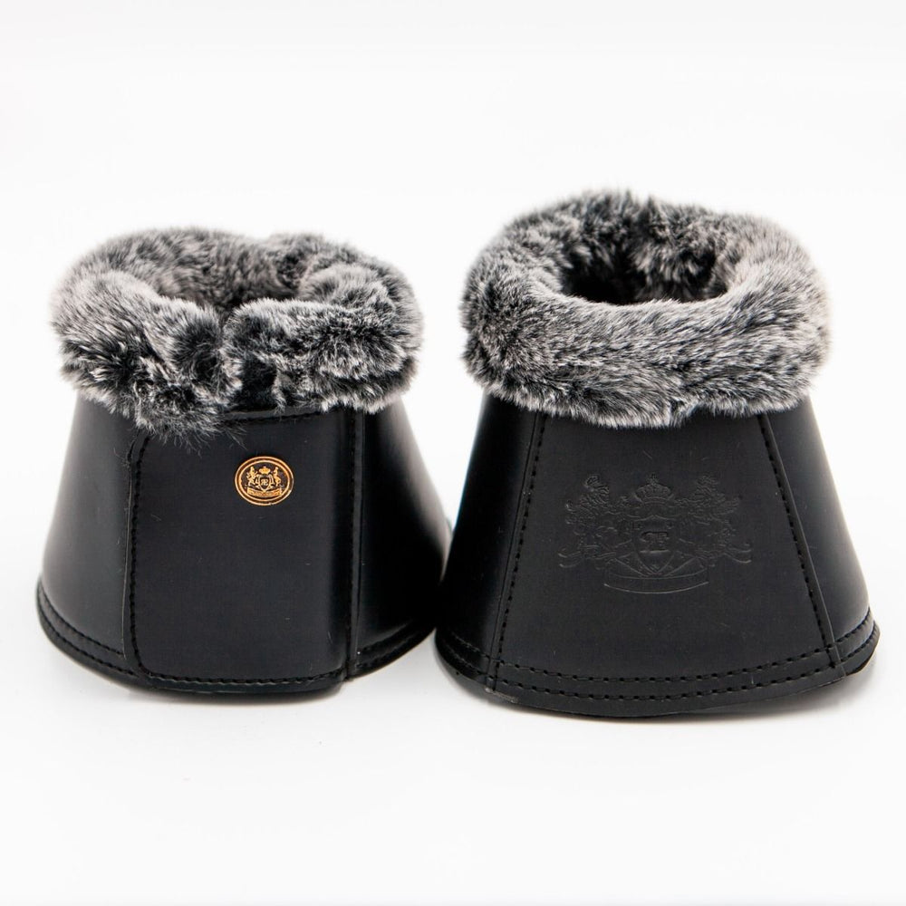 Royal Equestrian Premium Bell Boots Black Silver - Royal Equestrian