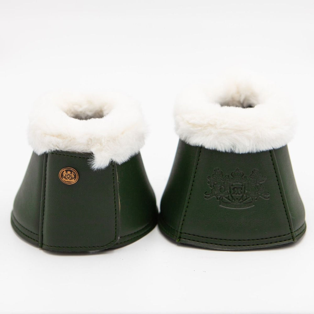 Royal Equestrian Premium Bell Boots Olive White - Royal Equestrian