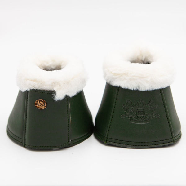 Royal Equestrian Premium Bell Boots Olive White - Royal Equestrian