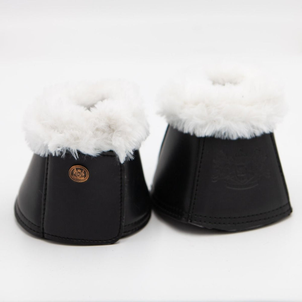 Royal Equestrian Premium Bell Boots Black White - Royal Equestrian