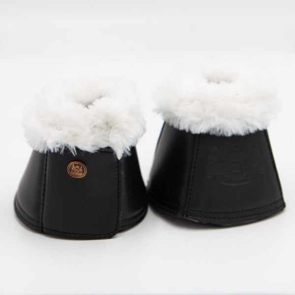 Royal Equestrian Premium Bell Boots Black White - Royal Equestrian