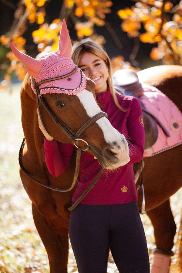 Royal Equestrian Dressage Saddle Pad Pink Full - Royal Equestrian