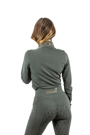 Royal Equestrian Lepouvoir Crystal Pro Riding Full Grip Tights - Royal Equestrian