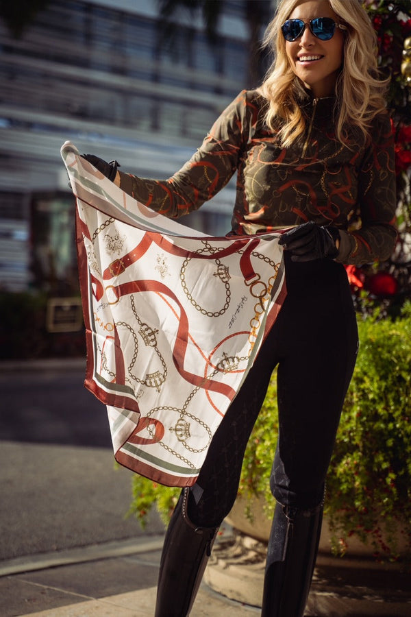 Royal Equestrian Chevalle Scarf Olive