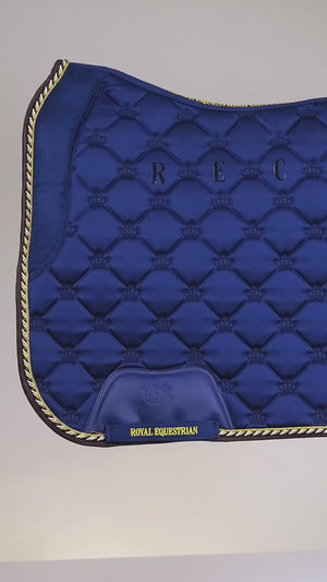 Royal Equestrian Jump Saddle Pad Royal Blue Full