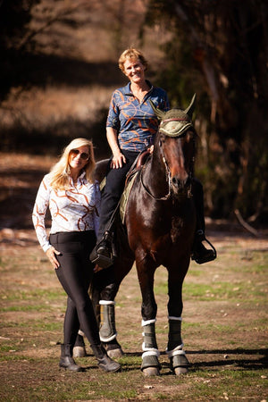 Royal Equestrian Basislaag Cavallo Le Pouvoir Sport Uv Bescherming Ruitertop Wit - Royal Equestrian
