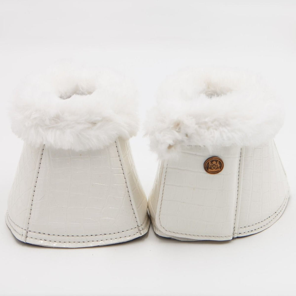Royal Equestrian Premium Bell Boots Croco White - Royal Equestrian