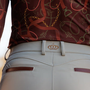 Royal Equestrian Cecile Compression Knee Breeches Beige - Royal Equestrian