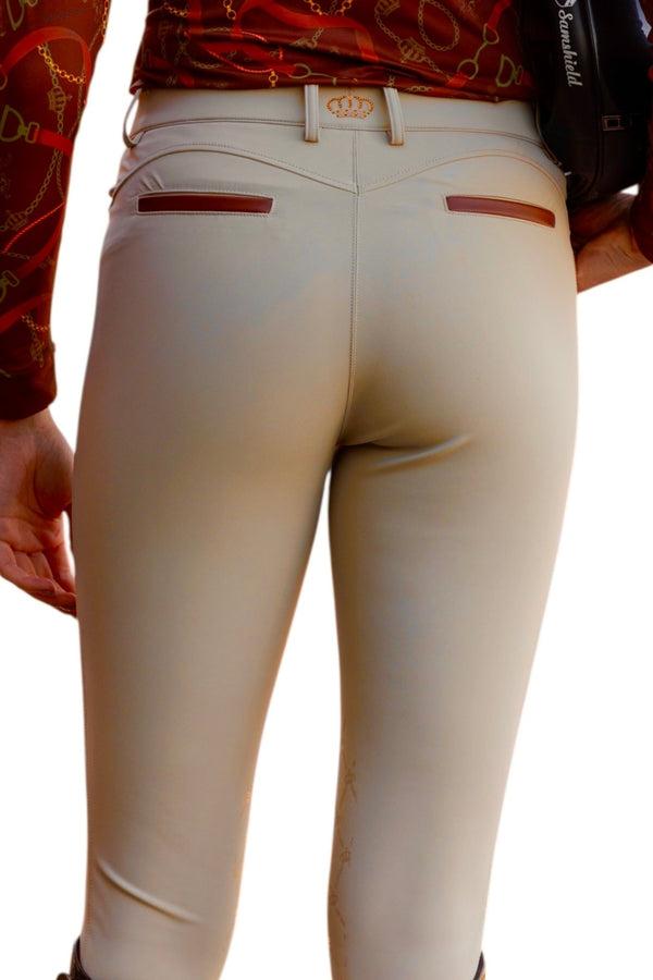 Royal Equestrian Cecile Compression Knee Breeches Beige - Royal Equestrian