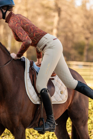 Royal Equestrian Cecile Compression Knee Breeches Beige - Royal Equestrian